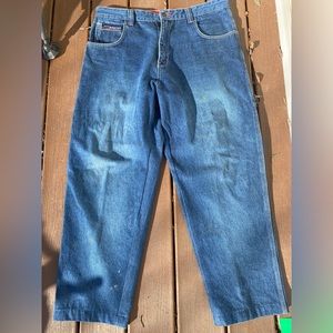 Vintage Rare Bugle Boy Denim Men’s Blue Carpenter Loose Fit Wash Jeans